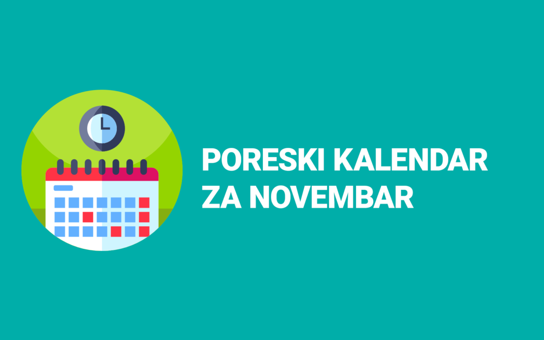 Poreski kalendar novembar 2019
