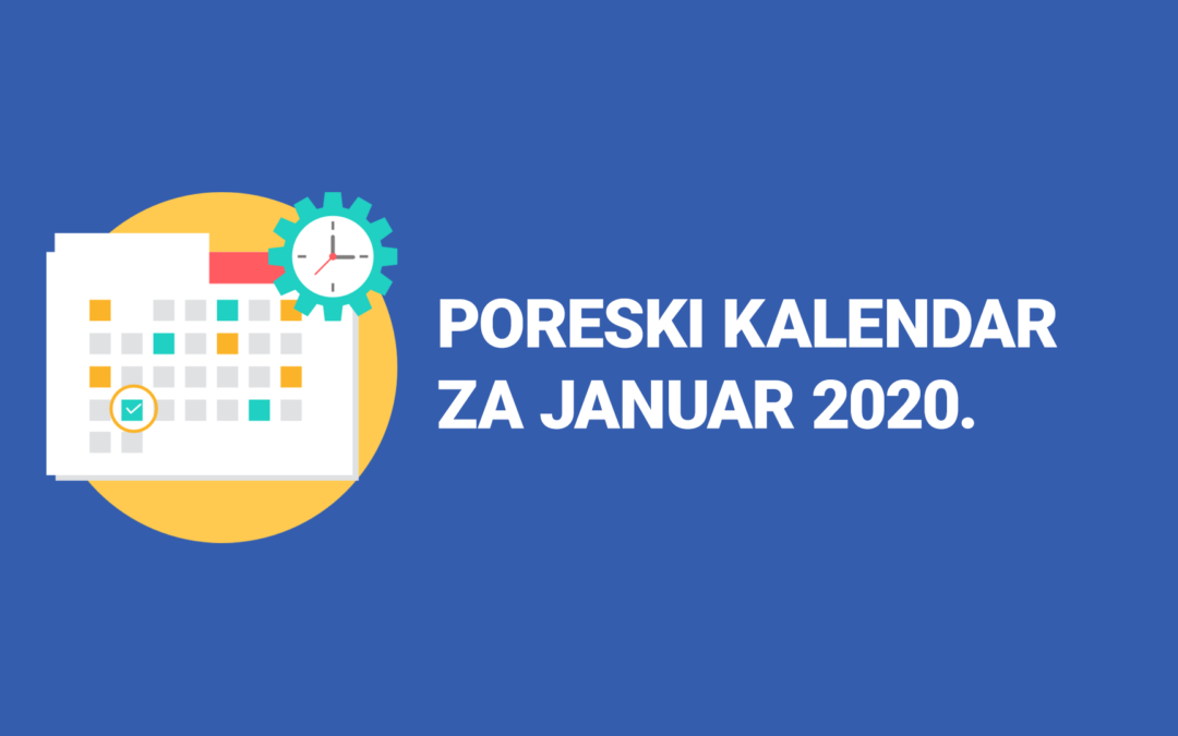 Poreski kalendar januar 2020