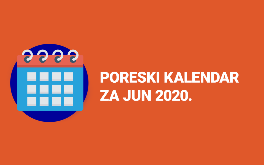 Poreski kalendar jun 2020
