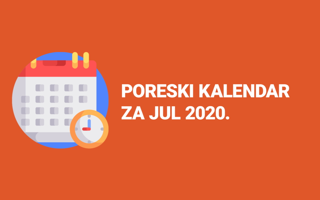 Poreski kalendar jul 2020
