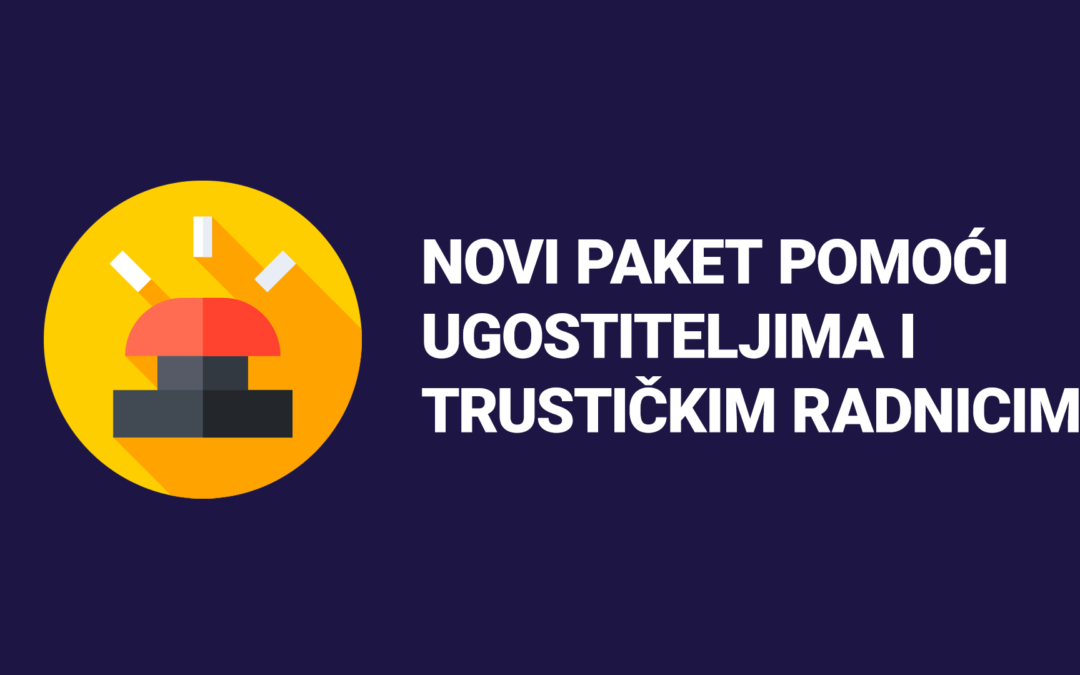 Novi paket pomoći ugostiteljima i turističkim radnicima